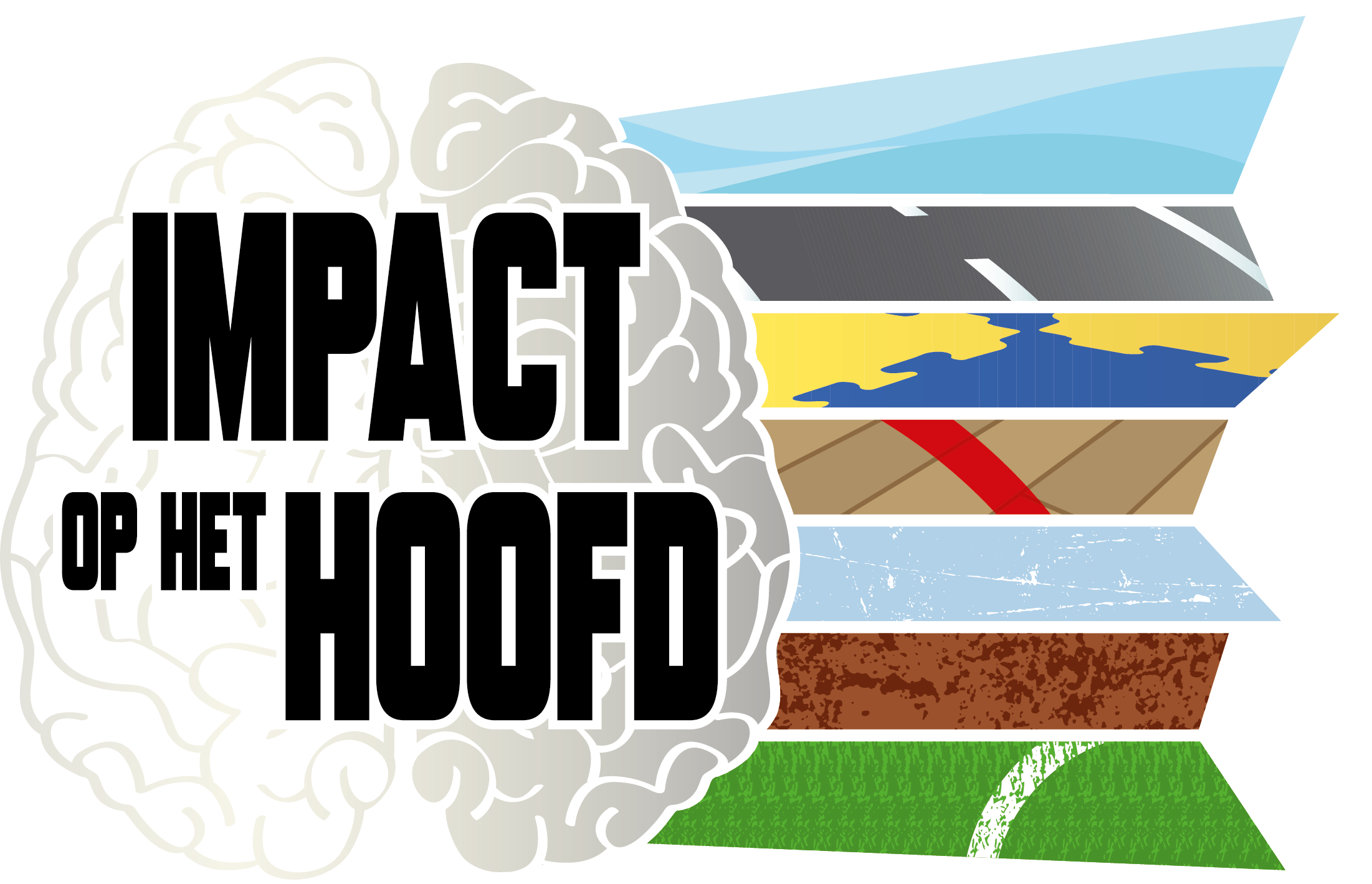 Impact op het hoofd logo